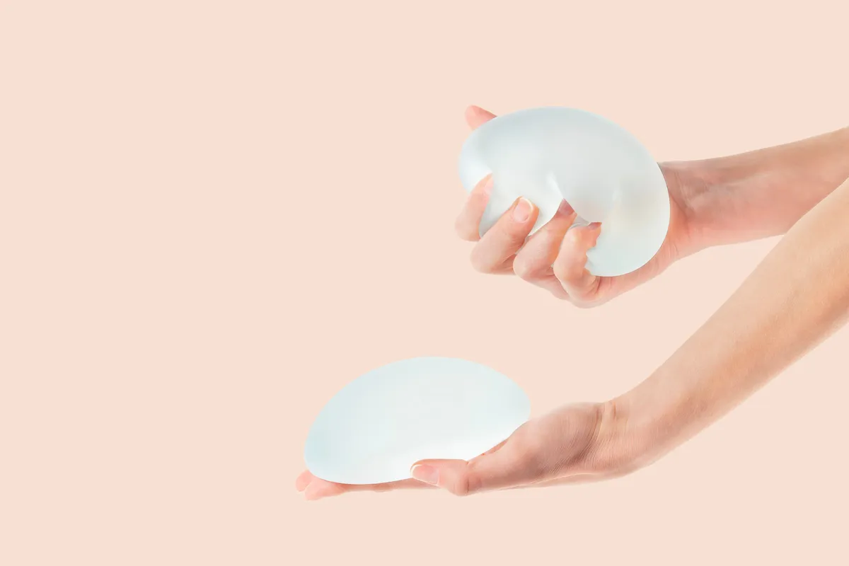 Patient comparing two implants